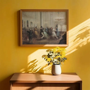 The Baile de Capellanes — poster in an example room arrangement; frame not included