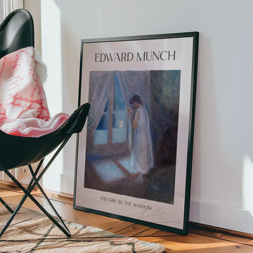 La Chica junto a la Ventana (I) — póster en una ambientación de ejemplo; marco no incluido