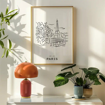 Eiffel Sketch by Unknown Artist - Art Print Mockup 2