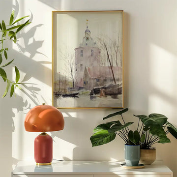 Torre en Enkhuisen — póster en una ambientación de ejemplo; marco no incluido