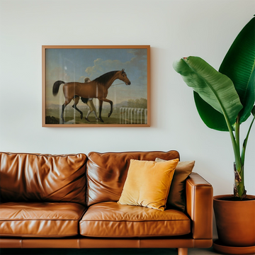 The Duke of Ancaster's Bay Stallion — poster in an example room arrangement; frame not included