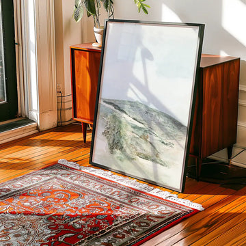 A Heath in Sussex — poster in an example room arrangement; frame not included