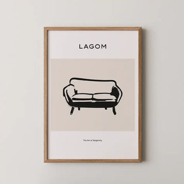 Lagom Sofa by Unknown Artist - Fine Art Print